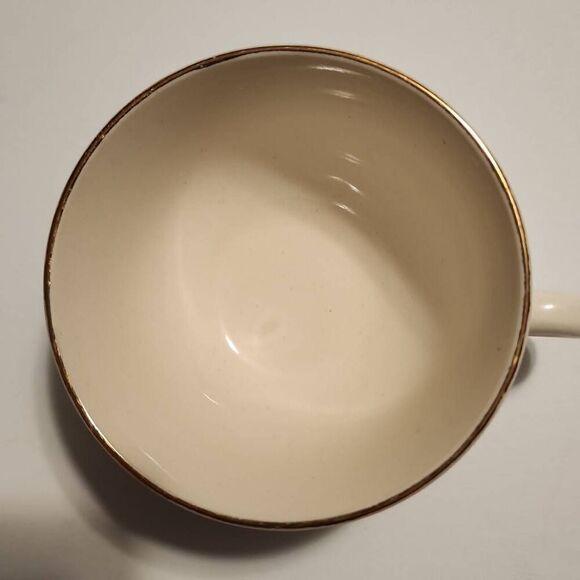 Homer Laughlin Golden Wheat Vintage 22k Set of 4 Tea Cups - Picture 6 of 15